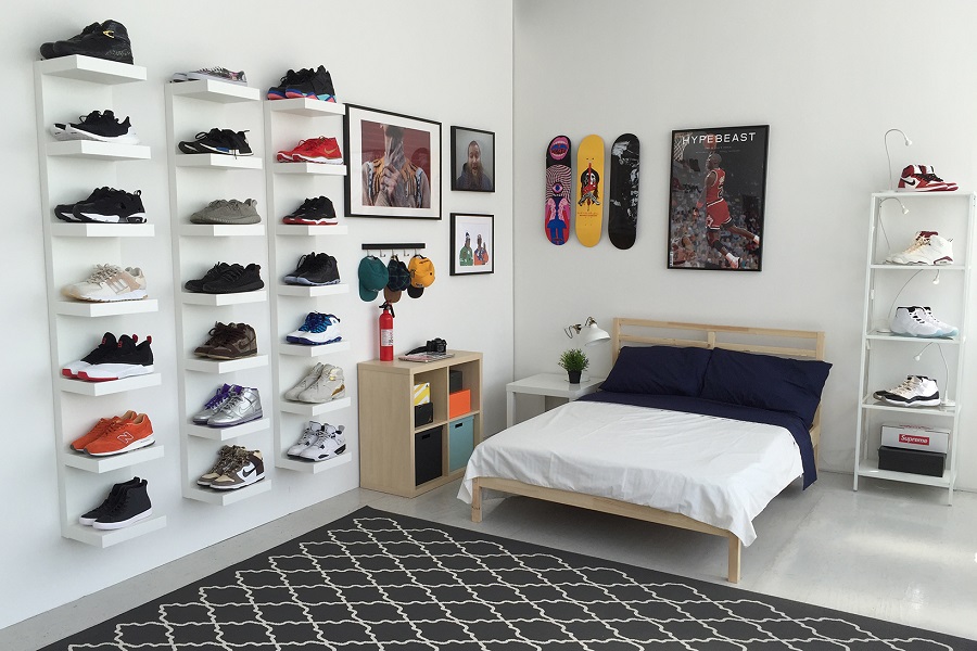 IKEA gör det perfekta sovrummet för sneakerfantasten tillsammans med Hypebeast