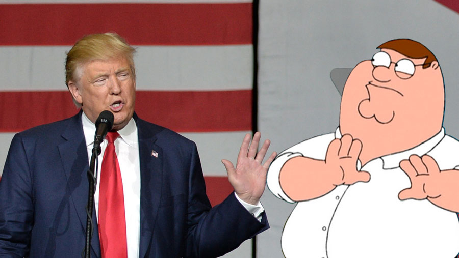 Peter Griffin har ”locker room talk” med Trump i Family Guy-special