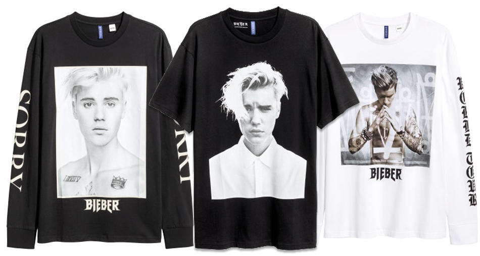 H&M släpper Justin Bieber-merch – både snyggt och billigt