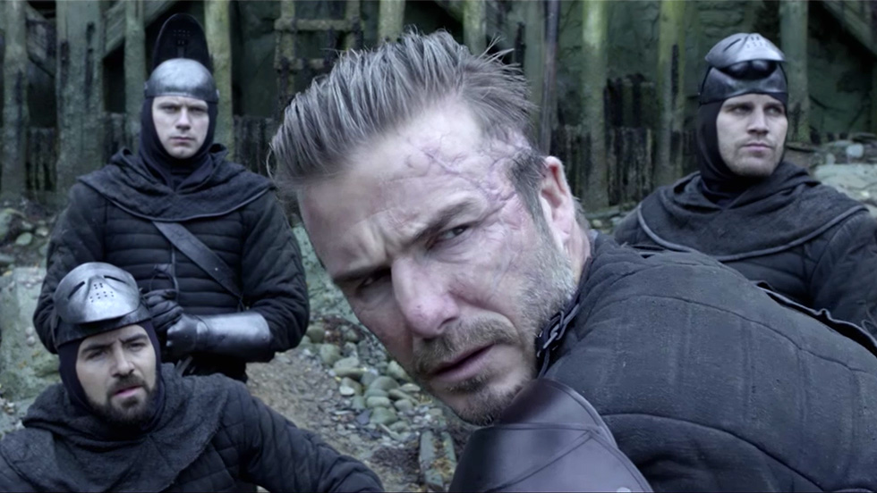 Här debuterar David Beckham som skådespelare i King Arthur