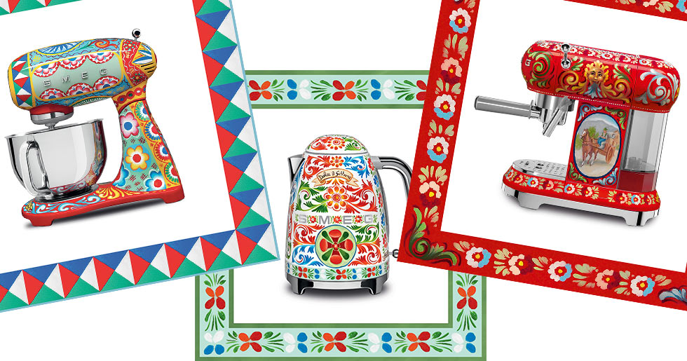 Köksmaskiner för finsmakare – se nya kollektionen från Dolce & Gabbana och SMEG