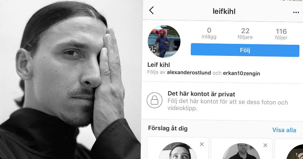 Avslöjat: Här är Zlatans privata Instagramkonto