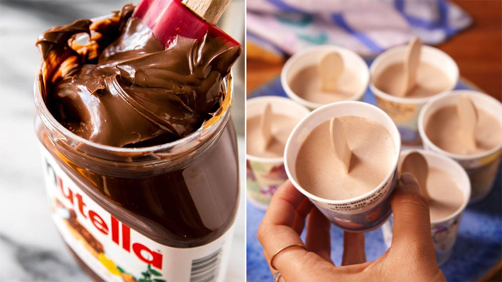 Så gör du din egen Nutella-glass med bara 3 ingredienser