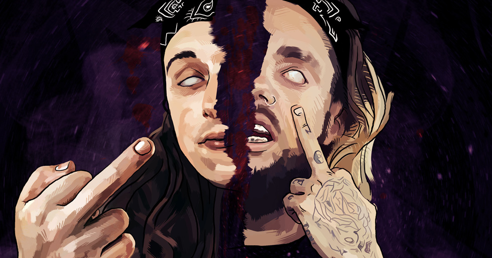 $uicideboy$ släpper nya skäcklåtar – här är deras 3 grövsta textrader