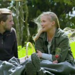 Joacim och Caroline B myser under en champagne-dejt